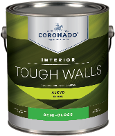 MERRELL PAINT & DECORATING INC Tough Walls Alkyd Semi-Gloss forms a hard, durable finish that is ideal for trim, kitchens, bathrooms, and other high-traffic areas that require frequent washing.boom